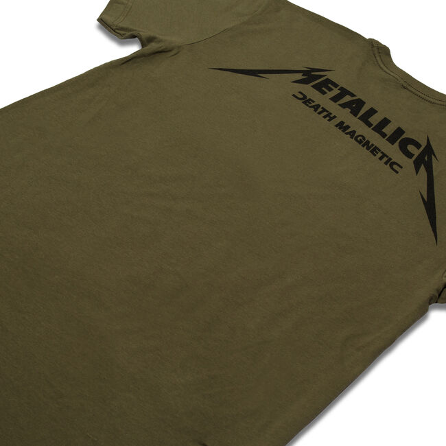 Death Magnetic Cover T-Shirt (Olive Green) - Small, , hi-res